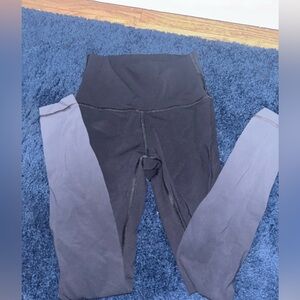 lululemon athletica Black Leggings with Gray ombré